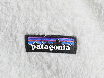 パタゴニア ロスガトス フリース ベスト レディース S / 18年製 Patagonia ハイ パイル ボア 重ね着 フルジップ アウトドア ハイネック 白
