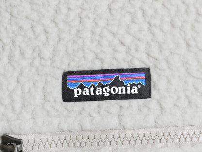 パタゴニア レトロ パイル ベスト レディース L  古着 21年製 Patagonia フリース ボア 重ね着 アウトドア フルジップ ツートン ナチュラル