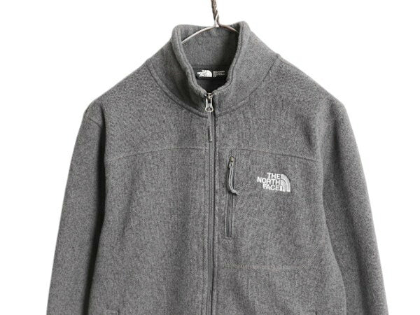 US企画 ノースフェイス ゴードン ライオンズ ジャケット メンズ S The North Face フリース セーター フルジップ アウトドア ジャンパー 灰