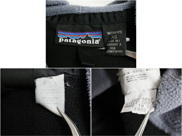 00s USA製 パタゴニア リズム フーディ レディース XS / 02年製 オールド Patagonia アウトドア フリース パーカー ジャケット フルジップ