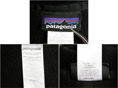 パタゴニア リツール スナップT プルオーバー ジャケット レディース L / 15年製 Patagonia フリース アウトドア ブルゾン ハイネック 黒
