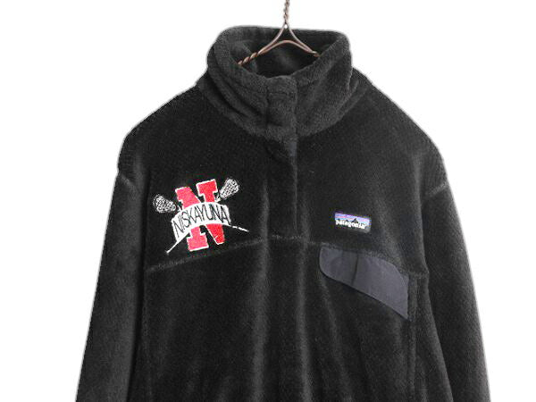 パタゴニア リツール スナップT プルオーバー ジャケット レディース L / 15年製 Patagonia フリース アウトドア ブルゾン ハイネック 黒