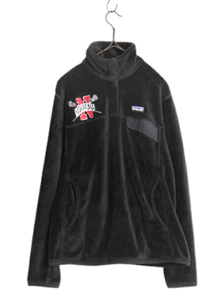 パタゴニア リツール スナップT プルオーバー ジャケット レディース L / 15年製 Patagonia フリース アウトドア ブルゾン ハイネック 黒