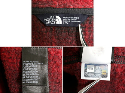 US企画 ノースフェイス チェック ゴードン ライオンズ ハーフジップ メンズ L 古着 The North Face フリース ジャケット ブルゾン オンブレ