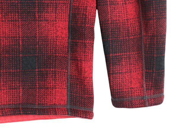 US企画 ノースフェイス チェック ゴードン ライオンズ ハーフジップ メンズ L 古着 The North Face フリース ジャケット ブルゾン オンブレ