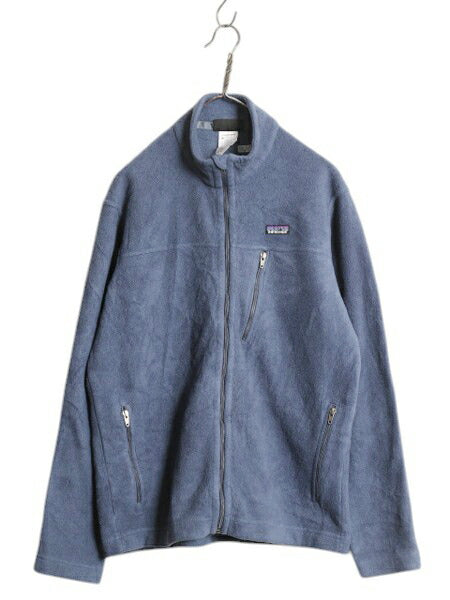 パタゴニア シンプル シンチラ ジャケット メンズ L / 古着 11年製 Patagonia アウトドア フリース  ジャンパー ハイネック フルジップ 青