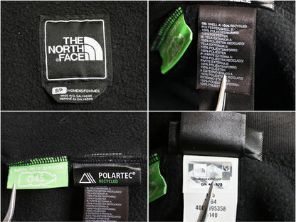 ノースフェイス デナリ ジャケット レディース S / The North Face DENALI アウトドア ブラック フリース ナイロン ブルゾン フルジップ 黒