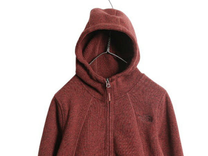 US企画 ノースフェイス セーター フリース パーカー ジャケット レディース М / 古着 The North face ジャンパー フルジップ ハイネック