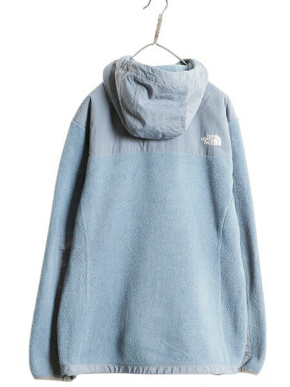 ノースフェイス フード付き デナリ ジャケット レディース XL The North Face DENALI フリース ナイロン パーカー フルジップ ブルゾン 青
