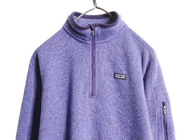パタゴニア ベターセーター ハーフジップ レディース L 古着 14年製 Patagonia アウトドア フリース ジャケット プルオーバー ブルゾン 紫