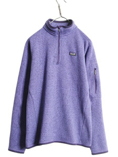 パタゴニア ベターセーター ハーフジップ レディース L 古着 14年製 Patagonia アウトドア フリース ジャケット プルオーバー ブルゾン 紫