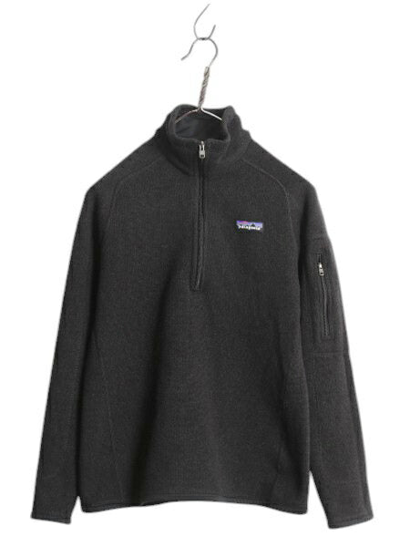 パタゴニア ベターセーター ハーフジップ レディース S 15年製 Patagonia フリース ニット ジャケット プルオーバー ジャンパー 裏起毛 黒