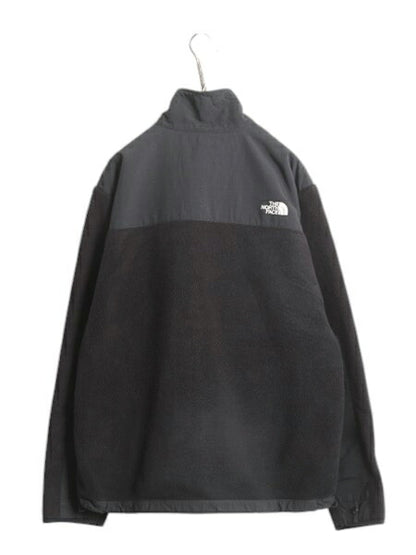 ノースフェイス デナリ ジャケット メンズ L 古着 The North Face DENALI アウトドア ブラック フリース ナイロン ブルゾン フルジップ 黒