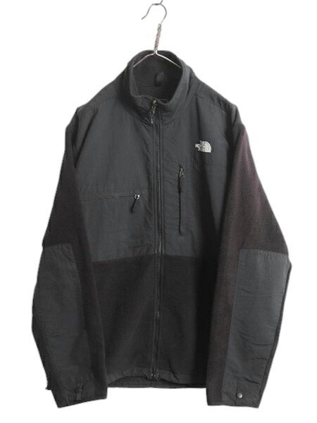 ノースフェイス デナリ ジャケット メンズ L 古着 The North Face DENALI アウトドア ブラック フリース ナイロン ブルゾン フルジップ 黒