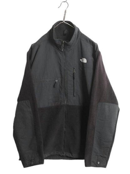 ノースフェイス デナリ ジャケット メンズ L 古着 The North Face DENALI アウトドア ブラック フリース ナイロン ブルゾン フルジップ 黒