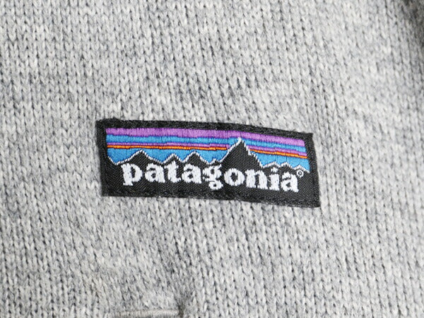 パタゴニア ベターセーター ジャケット メンズ L 程 古着 Patagonia アウトドア フリース フルジップ ブルゾン ニット ハイネック 灰 杢灰