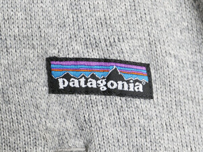 パタゴニア ベターセーター ジャケット メンズ L 程 古着 Patagonia アウトドア フリース フルジップ ブルゾン ニット ハイネック 灰 杢灰