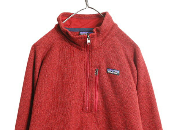 パタゴニア ベターセーター ハーフジップ メンズ XL 古着 19年製 フリース プルオーバー ジャケット ブルゾン 大きいサイズ アウトドア 赤