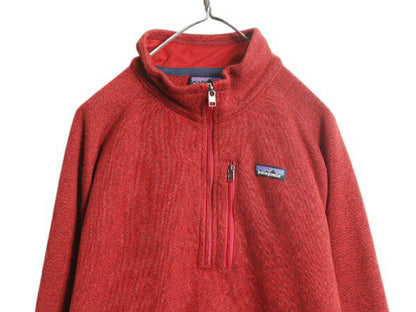 パタゴニア ベターセーター ハーフジップ メンズ XL 古着 19年製 フリース プルオーバー ジャケット ブルゾン 大きいサイズ アウトドア 赤
