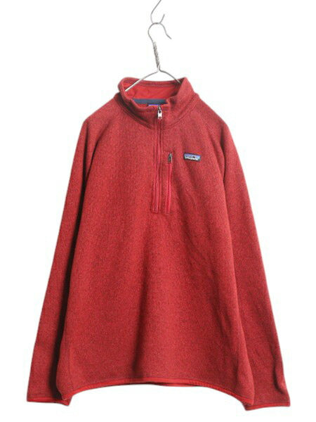 パタゴニア ベターセーター ハーフジップ メンズ XL 古着 19年製 フリース プルオーバー ジャケット ブルゾン 大きいサイズ アウトドア 赤