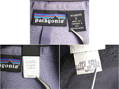 00s USA製 パタゴニア リズム フーディ レディース S / 02年製 オールド Patagonia アウトドア  フリース パーカー ジャケット フルジップ