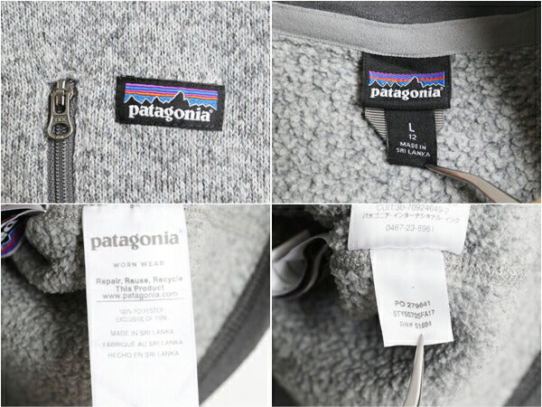 パタゴニア ベターセーター ハーフジップ ボーイズ L 150cm レディース XS / 17年製 Patagonia フリース セーター ジャケット プルオーバー