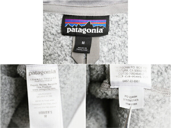 パタゴニア ベターセーター ハーフジップ レディース M 15年製 Patagonia フリース ニット ジャケット プルオーバー ジャンパー 裏起毛 灰
