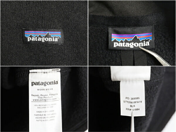 パタゴニア ベターセーター ハーフジップ レディース S 程 19年製 Patagonia アウトドア フリース ジャケット プルオーバー ジャンパー 黒