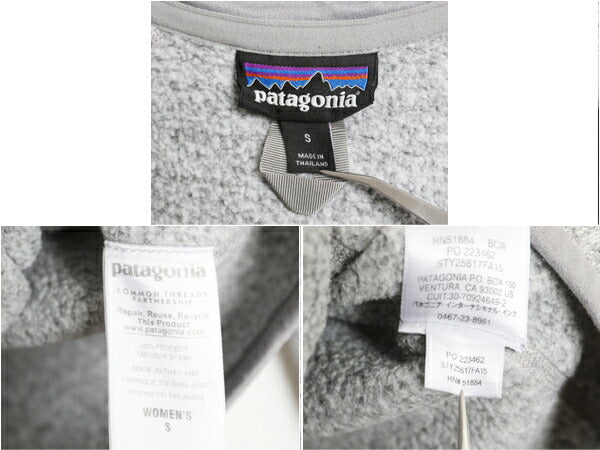 パタゴニア ベターセーター ハーフジップ レディース S 15年製 Patagonia フリース ニット ジャケット プルオーバー ジャンパー 裏起毛 灰