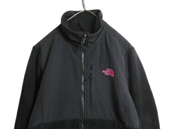 ノースフェイス デナリ ジャケット レディース M 黒 / The North Face DENALI フリース ナイロン ブルゾン フルジップ アウトドア ブラック