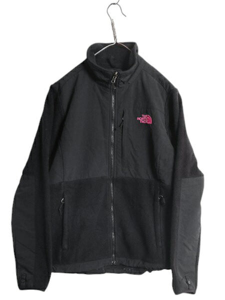 ノースフェイス デナリ ジャケット レディース M 黒 / The North Face DENALI フリース ナイロン ブルゾン フルジップ アウトドア ブラック