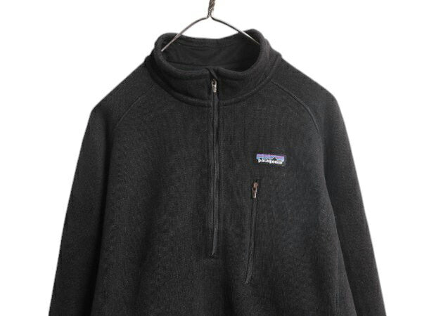 パタゴニア ベターセーター ハーフジップ メンズ L 黒 12年製 Patagonia フリース ジャケット プルオーバー ブルゾン アウトドア ブラック