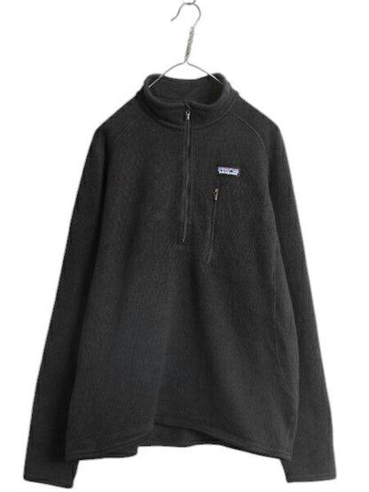パタゴニア ベターセーター ハーフジップ メンズ L 黒 12年製 Patagonia フリース ジャケット プルオーバー ブルゾン アウトドア ブラック