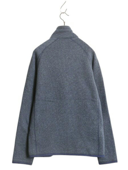 パタゴニア ベターセーター ジャケット メンズ XS 古着 18年製 Patagonia アウトドア フリース ニット フルジップ ブルゾン ハイネック 紺