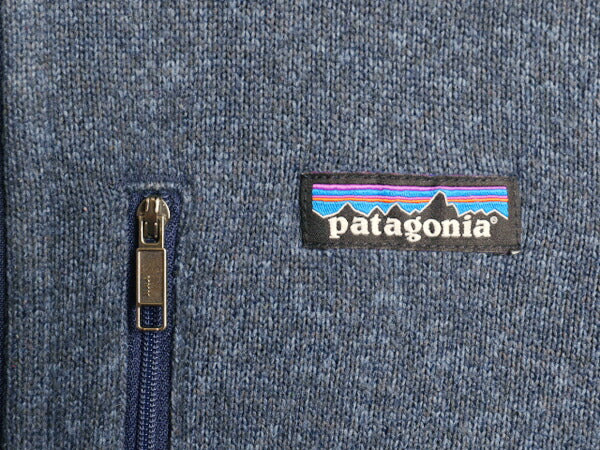 パタゴニア ベターセーター ジャケット メンズ XS 古着 18年製 Patagonia アウトドア フリース ニット フルジップ ブルゾン ハイネック 紺