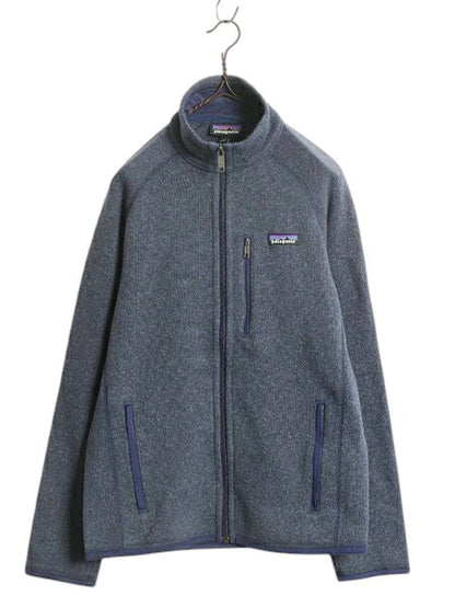 パタゴニア ベターセーター ジャケット メンズ XS 古着 18年製 Patagonia アウトドア フリース ニット フルジップ ブルゾン ハイネック 紺