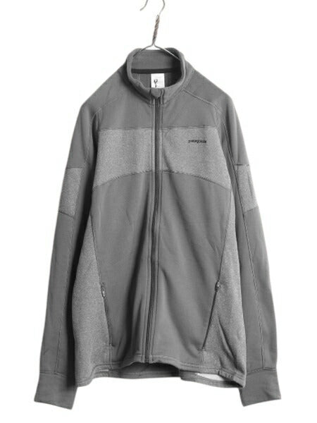 パタゴニア ストレッチ ベロシティ ジャケット メンズ L 08年製 PATAGONIA 裏フリース ジャージ ブルゾン アウトドア フルジップ ツートン