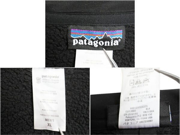 パタゴニア ベターセーター ハーフジップ メンズ XL / 10年製 Patagonia フリース ニット ジャケット プルオーバー ブルゾン アウトドア 黒