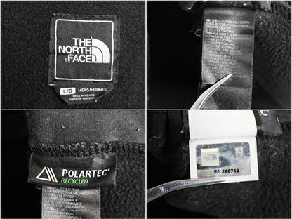 ノースフェイス フード付き デナリ ジャケット メンズ L 古着 The North Face DENALI フリース ナイロン パーカー ジャンパー ブルゾン 黒