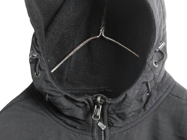 ノースフェイス フード付き デナリ ジャケット メンズ L 古着 The North Face DENALI フリース ナイロン パーカー ジャンパー ブルゾン 黒