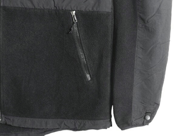 ノースフェイス フード付き デナリ ジャケット メンズ L 古着 The North Face DENALI フリース ナイロン パーカー ジャンパー ブルゾン 黒
