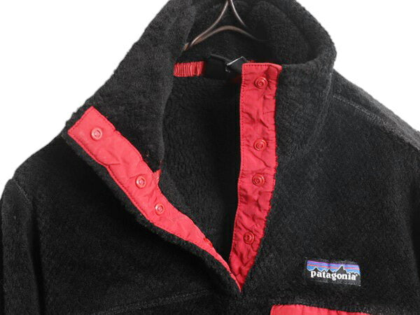 パタゴニア リツール スナップT プルオーバー ジャケット レディース S / 16年製 Patagonia フリース アウトドア ブルゾン ハイネック 黒