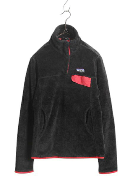 パタゴニア リツール スナップT プルオーバー ジャケット レディース S / 16年製 Patagonia フリース アウトドア ブルゾン ハイネック 黒