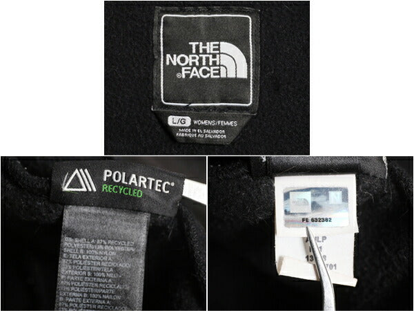 ノースフェイス デナリ ジャケット レディース L / The North Face DENALI アウトドア ブラック フリース ナイロン フルジップ ブルゾン 黒