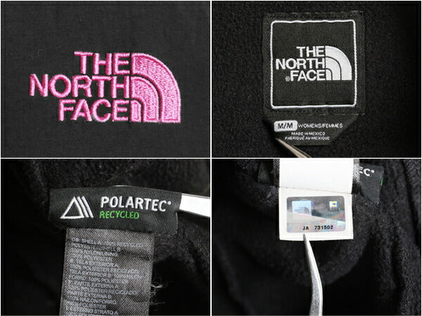 ノースフェイス デナリ ジャケット レディース M 黒 / The North Face DENALI フリース ナイロン ブルゾン フルジップ アウトドア ブラック