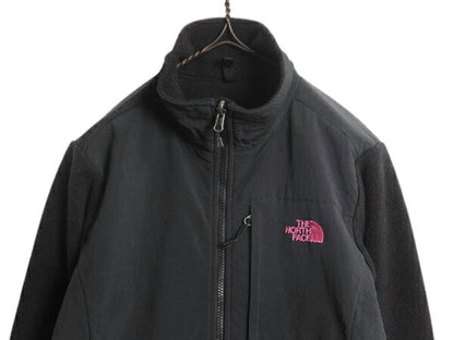 ノースフェイス デナリ ジャケット レディース M 黒 / The North Face DENALI フリース ナイロン ブルゾン フルジップ アウトドア ブラック