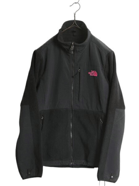 ノースフェイス デナリ ジャケット レディース M 黒 / The North Face DENALI フリース ナイロン ブルゾン フルジップ アウトドア ブラック