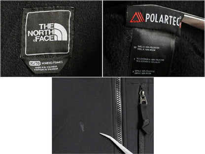 ノースフェイス デナリ ジャケット レディース XL 古着 The North Face DENALI アウトドア フリース ナイロンブルゾン フルジップ ブラック