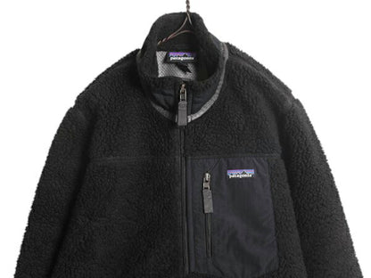 パタゴニア クラシック レトロX ジャケット レディース S 黒 古着 15年製 Patagonia フルジップ アウトドア パイル フリース 廃盤 ブラック