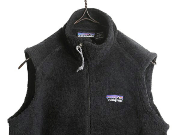 00s USA製 パタゴニア R2 フリース ベスト レディース M 03年製 オールド PATAGONIA ボア パイル ジップアップ アウトドア レギュレーター